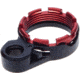 Fortis Manufacturing K2 LE LW Enhanced AR15 End PLate System, Castle Nut, Locking Lever, Red, Small, LE-BLK-K2-RED