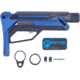 Fortis Manufacturing LA Stock Bundle Pack, Cerakoted buffer tube and Standard QD End Plate, Blue, LAS-BNDL-15-BLU