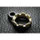 Fortis Manufacturing LE Lightweight Enhanced Castle Nut/End Plate System, Tapered, K1 Lockdown, Black/Gold LE-BLK-K1-GOLD