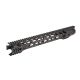 Fortis Manufacturing Night Rail Free Float Rail MLOK System for 16.1in barrels, BLACK NTR-16-ML