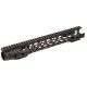 Fortis Manufacturing Night Rail Free Float Rail System, 14 in -Keymod, Black NTR-14-KM