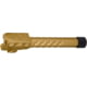 Fostech Drone Predator 9mm Threaded Pistol Barrel w/ Protector, 1-10 Twist, 1/2x28in, Gold, 3.9in, 10940GL9