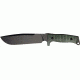 Fox Combat Jungle Fixed Blade Knife, 7.5in, Stainless Blade, Green/Black Micarta Handle FOX133MGT