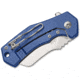 Fox Italico Folding Knife, 2.36in, M390, Titanium Blue Handle, 01FX897