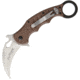 Fox Karambit Dark Earth G-10 Stone Folding Knife,3in,Stonewash,Dark Earth,G10 Handle FOX479ESW
