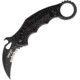 Fox Karambit Linerlock Folding Knife, 2.5 black coated Bohler N690 stainless karambit b, Black textured G10 handle, 01FX841