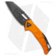Fox Knives Americas Kronos MagnaCut Folding Knife, 3.25in, CPM MagnaCut, Reverse Tanto Blade, Aluminum, Orange Handle, Orange/Black, 7.75 inch, BHQ-204117