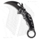 Fox Knives Americas The End Karambit Folding Knife, 2.56in, Bohler N690 Stainless Steel, Hawkbill Blade, Aluminum, Black/White Handle, Black/White/Black, 6.89 inch, BHQ-211790