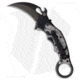 Fox Knives Americas The Spirit Karambit Folding Knife, 2.56in, Bohler N690 Stainless Steel, Hawkbill Blade, Aluminum, Black/White Handle, Black/White/Black, 6.89 inch, BHQ-211788