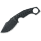 Fox Monky Tumber Fixed Blade Knife, 3.54in, Niolox, Micarta Black Handle, 02FX742