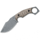 Fox Monky Tumber Fixed Blade Knife, 3.54in, Niolox, Micarta Green Handle, 02FX743