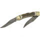 Fox-N-Hound Double Lockback Folding Knife,Twin Clip Blade, Stag Handle FH611