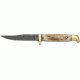 Fox-N-Hound Small Game Skinner Fixed Blade Knife, 3in, Damascus Steel Blade, Stag Handle FH610