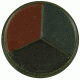 Fox Outdoor 3-Color GI Style Face Paint Compact, Black, Olive Drab, Brown, 57-886