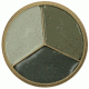 Fox Outdoor 3-Color GI Style Face Paint Compact, Foliage Green, Desert Sand, Grey, 57-887