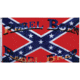 Fox Outdoor 3 X 5 Rebel Born Rebel Bred Flag - Red 84-083