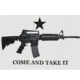 Fox Outdoor 3ft x 5ft Flags, M4 Carbine Come &amp; Take It, 84-199