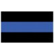Fox Outdoor 3ft x 5ft Flags, Police/Thin Blue Line, 84-481