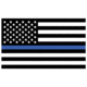 Fox Outdoor 3ft x 5ft Flags, USA Flag/Thin Blue Line, 84-482