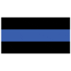 Fox Outdoor Bumper Sticker, Police/Thin Blue Line, 10-481