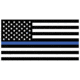 Fox Outdoor Bumper Sticker, USA Flag/Thin Blue Line, 10-482