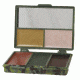 Fox Outdoor Camouflage Compact Face Paint, Light Green, Dark Green, Black, Brown, Tan, 57-9545