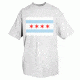 Fox Outdoor City of Chicago Flag Mens Tanks and Tees, Chicago Flag - White - T-Shirt, Extra Large, 63-853 XL