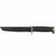 Fox Outdoor Combat Military Knife, Black Tanto Blade, 15-111