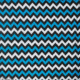 Fox Outdoor Cotton Bandanna, Chevron Turquoise-Black-White, 83-172
