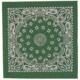 Fox Outdoor Cotton Bandanna, Hunter Green Paisley, 83-34