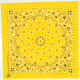 Fox Outdoor Cotton Bandanna, Lemon Paisley, 83-32