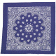 Fox Outdoor Cotton Bandanna, Navy Paisley, 83-07