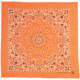 Fox Outdoor Cotton Bandanna, Orange Paisley, 83-30
