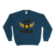 Fox Outdoor Crewneck Sweatshirt, Air Force Wings - Navy, Large, 64-6718 L