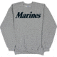 Fox Outdoor Crewneck Sweatshirt, Marines - Heather Grey - Black Imprint, Medium, 64-66 M