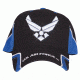 Fox Outdoor Embroidered Military Ball Cap, Air Force Force / Black with Navy, 78-459