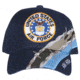 Fox Outdoor Embroidered Military Ball Cap, Air Force Insignia Barbwire / Navy, 78-545