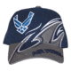 Fox Outdoor Embroidered Military Ball Cap, Air Force Shark Fin / Navy with Black, 78-408
