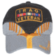 Fox Outdoor Embroidered Military Ball Cap, Iraq Veteran Heritage / Black with Grey, 78-4423