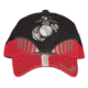 Fox Outdoor Embroidered Military Ball Cap, Marines Heritage / Black with Red, 78-447