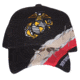 Fox Outdoor Embroidered Military Ball Cap, Marines Logo Barbwire / Black, 78-543