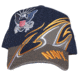 Fox Outdoor Embroidered Military Ball Cap, Navy Shark Fin / Navy with Black, 78-407