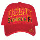 Fox Outdoor Embroidered Military Ball Cap, USMC High Definition Branch / Red, 78-516