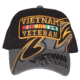 Fox Outdoor Embroidered Military Ball Cap, Vietnam Veteran Shark Fin / Black with Grey, 78-4521