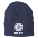 Fox Outdoor Embroidered Watch Cap, Fire Dept. / Navy with White Logo, 71-385