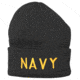 Fox Outdoor Embroidered Watch Cap, Navy / Black with Gold Text, 71-33