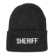 Fox Outdoor Embroidered Watch Cap, Sheriff / Black with White Text, 71-29