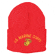 Fox Outdoor Embroidered Watch Cap, US Marine Corps / Red with Color Logo, 71-346