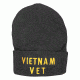 Fox Outdoor Embroidered Watch Cap, Vietnam Vet / Black with Gold Text, 71-361