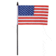 Fox Outdoor Flags On Stick, USA - 12in X 18in, 84-65